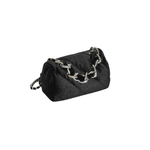 Borsa a tracolla in velluto strass Nero GAELLE- Francavilla Moda